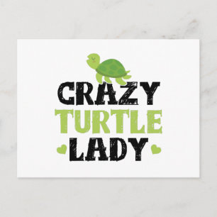 Turtles Girl Reptiles Pet Turtle julklapp Vykort