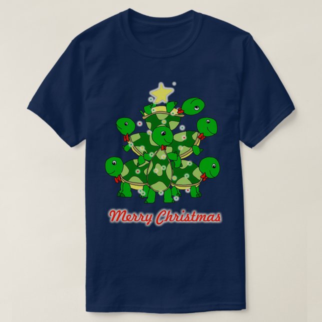 Turtles God jul T Shirt (Design framsida)