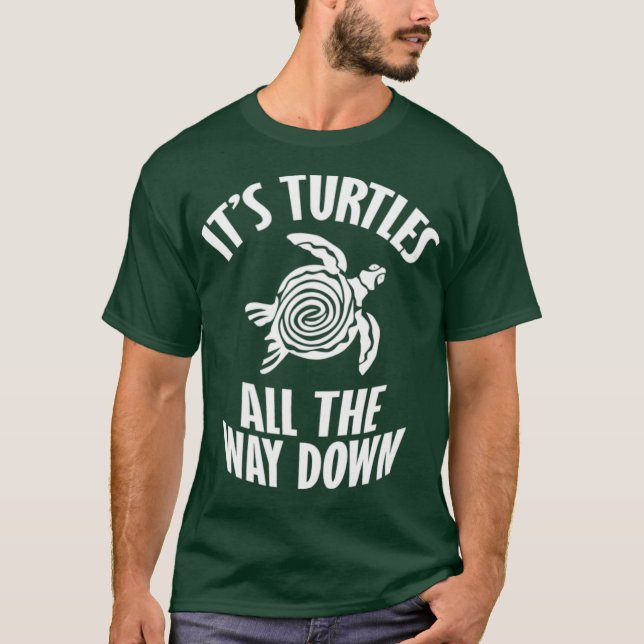 Turtles hela vägen ner t shirt (Framsida)