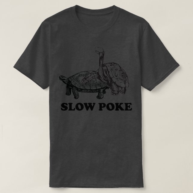 Turtles Långsam Poke T Shirt (Design framsida)