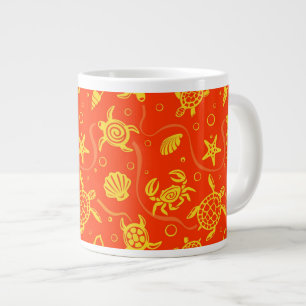 Turtles Mönster Jumbo Mugg