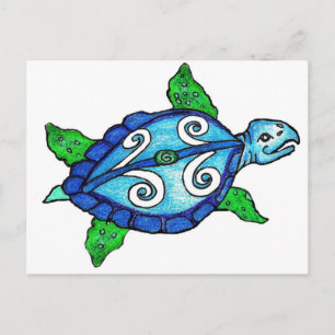 Turtles sjösköldpaddor vykort