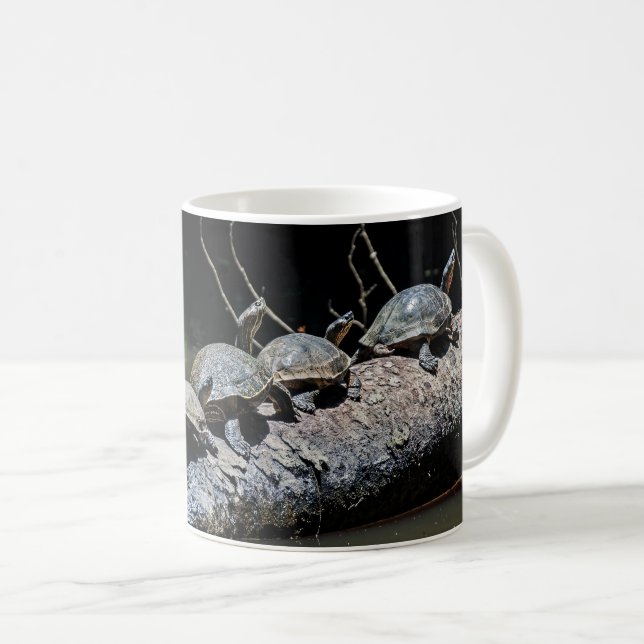 Turtles vid Tortugueros nationalpark - Costa Rica Kaffemugg (Framsida höger)