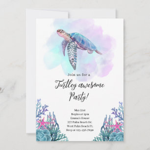 Turtley Awesome Festinladning Inbjudningar