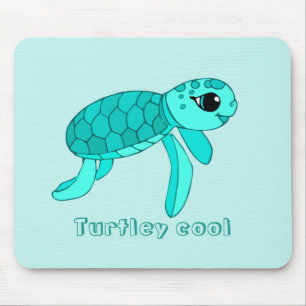 Turtley coola baby havssköldpadda musmatta