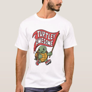 Turtley Fantastisk Flagga Turtle T Shirt