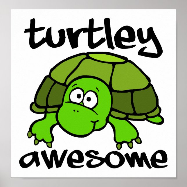 Turtley Fantastisk Funny Poster (Framsidan)
