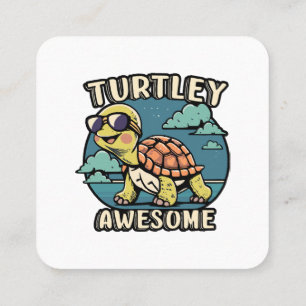 Turtley Fantastisk Fyrkantigt Visitkort