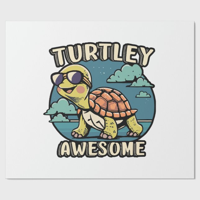 Turtley fantastisk  presentpapper (Platt)