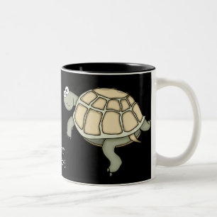 TURTLEY FANTASTISK sköldpaddsgåva mugg! Två-Tonad Mugg