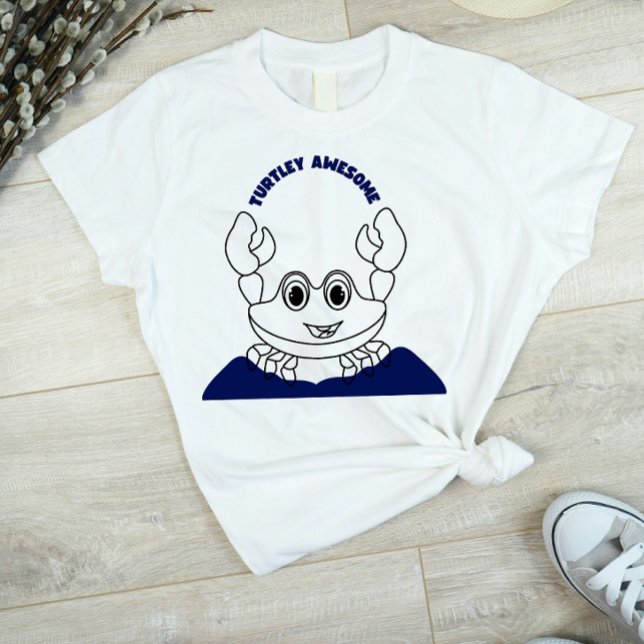 Turtley Fantastisk! T-shirt för Cute Turtle Design (Skapare uppladdad)