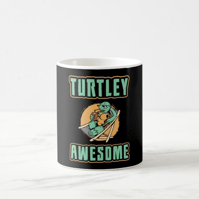 Turtley Fantastisk Turtle Älskare Turtles Funny Gi Kaffemugg (Center)