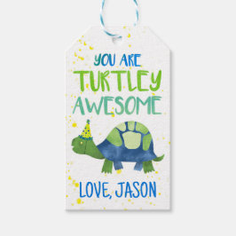 Turtley Fantastisk Turtle Valentine Gift Märkres Presentetikett