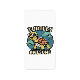 Turtley Härlig Adressetikett