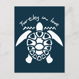Turtley i Kärlek - sköldpadda Vykort