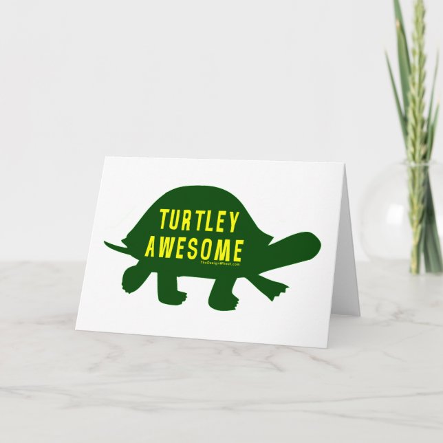 Turtley Totally Fantastisk Kort (Framsida)