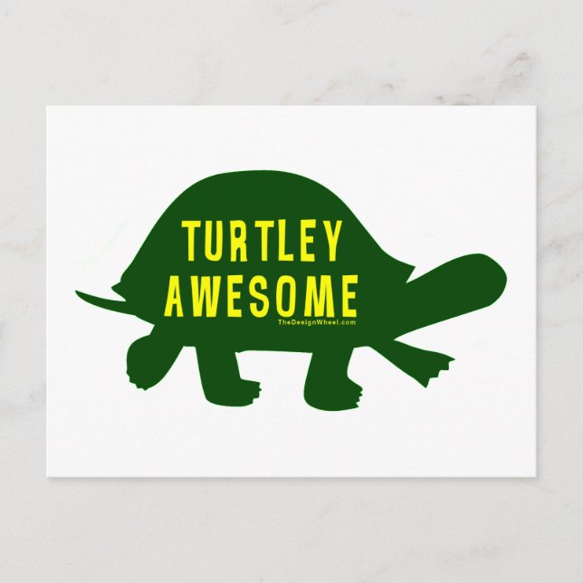 Turtley Totalt Awesome Vykort (Framsida)