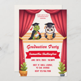 "Turtley Wise: En Examen Owl-stravaganza!" Inbjudningar