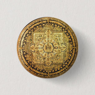 Tusan-Armed Avalokiteshvara Button Knapp