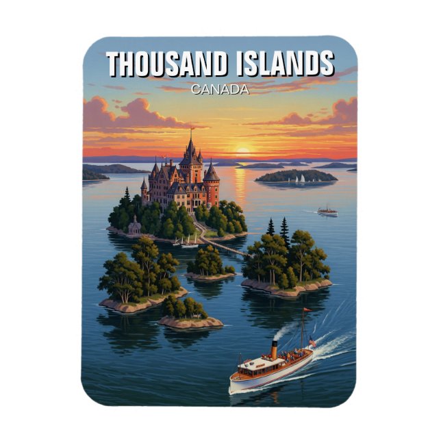Tusand Islands Ontario Kanada Magnet (Vertikal)