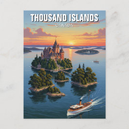 Tusand Islands Ontario Kanada Vykort