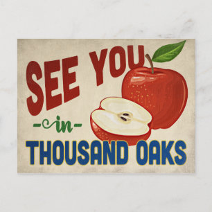 Tusand Oaks California Apple - Vintage resor Vykort