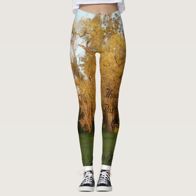 Tusand Oaks Park, San Jose, Kalifornien Leggings (Framsida)