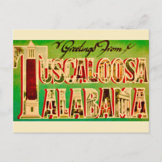 Tuscaloosa AL Vintage vykort