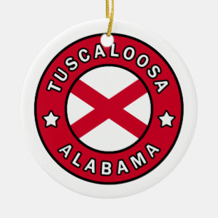 Tuscaloosa Alabama Julgransprydnad Keramik