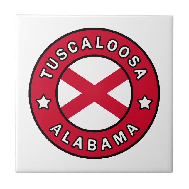 Tuscaloosa Alabama Kakelplatta (Framsidan)