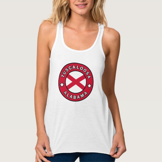 Tuscaloosa Alabama Linne Med Racerback (Framsida)