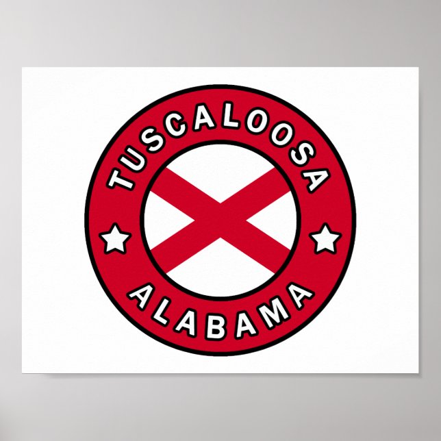 Tuscaloosa Alabama Poster (Framsidan)