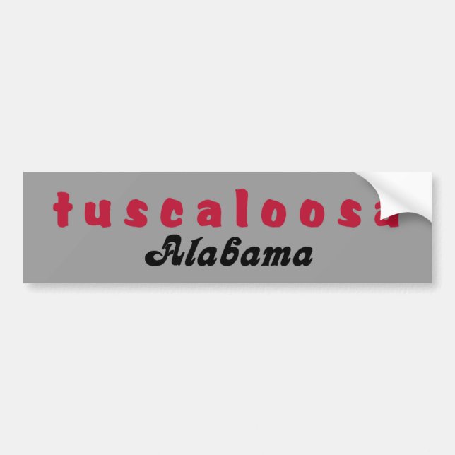 Tuscaloosa Alabama rikliga Sticka Bildekal (Framsidan)