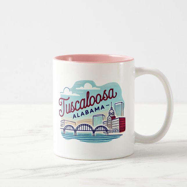 Tuscaloosa Alabama Två-Tonad Mugg (Höger)