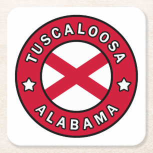 Tuscaloosa Alabama Underlägg Papper Kvadrat