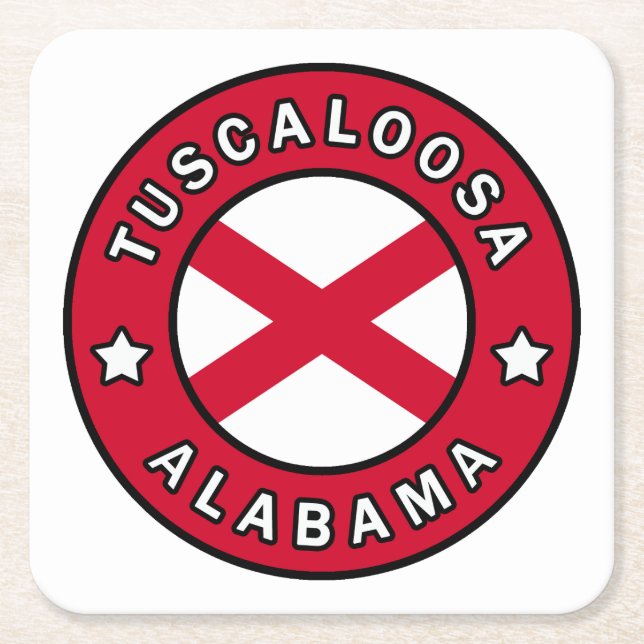 Tuscaloosa Alabama Underlägg Papper Kvadrat (Framsidan)