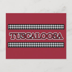 Tuscalosa, AL Houndstooth - vykort