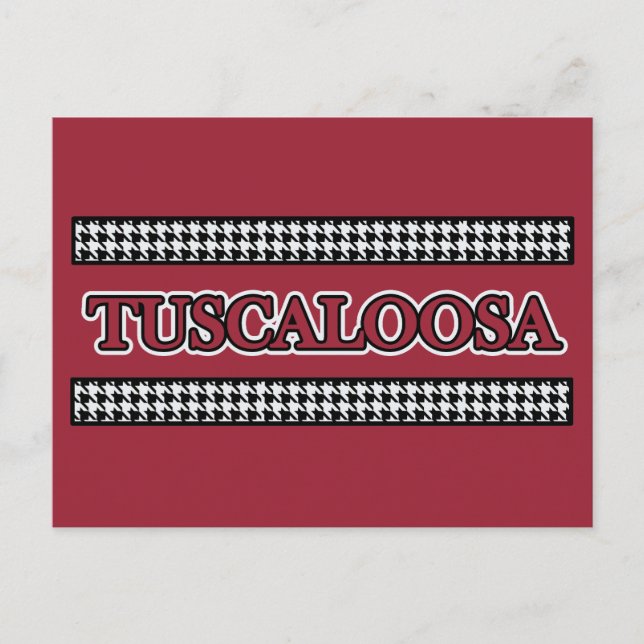 Tuscalosa, AL Houndstooth - vykort (Framsida)