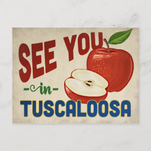 Tuscalosa Alabama Apple - Vintage resor Vykort