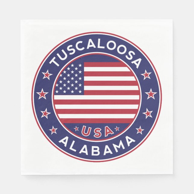 Tuscalosa, Alabama Pappersservett (Framsidan)