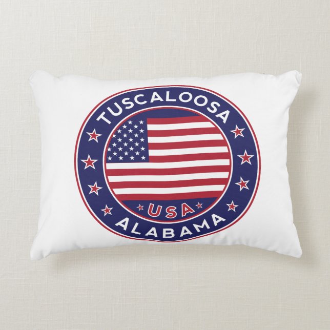 Tuscalosa, Alabama Prydnadskudde (Framsidan)