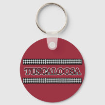 Tuscalosa Houndstooth Keychain