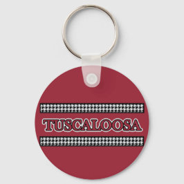 Tuscalosa Houndstooth Keychain Nyckelring