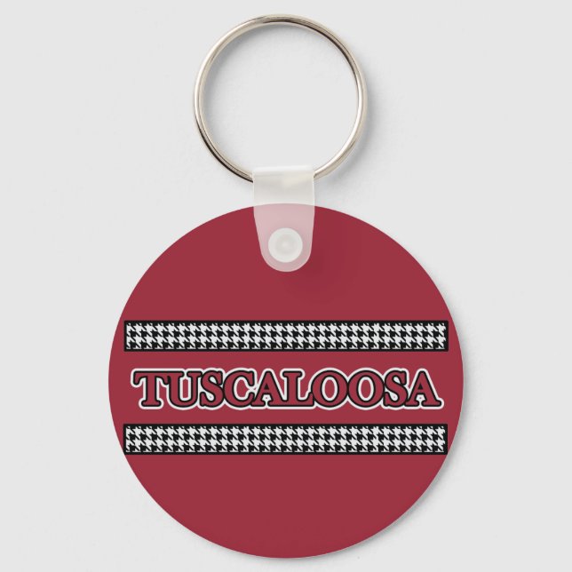 Tuscalosa Houndstooth Keychain Nyckelring (Framsida)