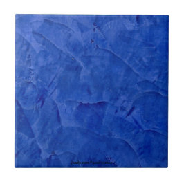 Tuscan Blue Venetian Plaster Ceramic Tile Kakelplatta
