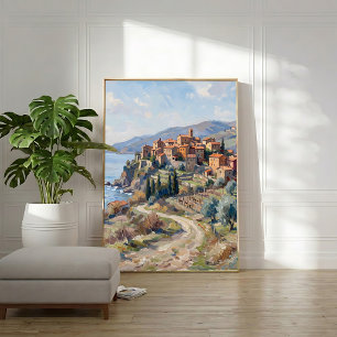 Tuscan by lands väggkonsttryck, redo att hänga poster