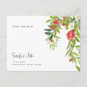 Tuscan Colorful & Simple Bröllop spara datum Vykort
