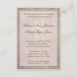 Tuscan Damask Elegant Italienska Stil bröllopsinbj Inbjudningar