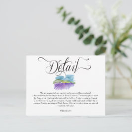 Tuscan druvhage bröllop Detaljer Card Vykort