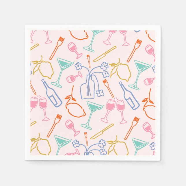 Tuscan Evening Pappersservett (Framsidan)